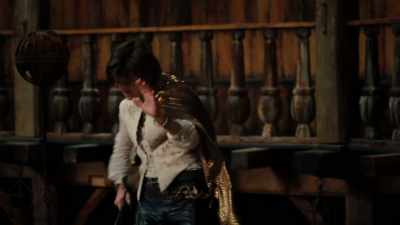 Alice: When he gets excited,
he swords the air - Will