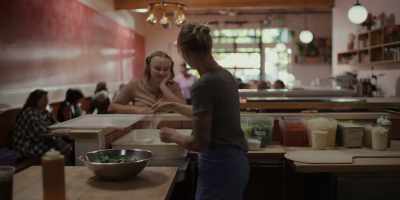 Alice, will you run around
and grab me a dough card, that way? - Chef's Table: Pizza