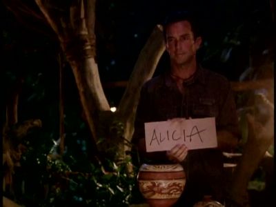                 Alicia.         
                One vote Alicia, - Survivor