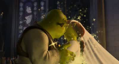 "Until you find true love's first kiss "and then take love's true form." - Shrek