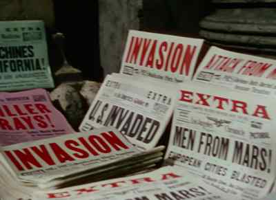 ...all about the Martian invasion. - The War of the Worlds