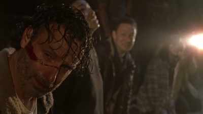 All she can do is watch,
frozen and helpless - The Walking Dead: Origins