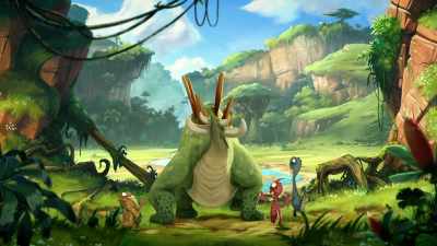 (all chanting)
Marshall. Marshall. Marshall. - Gigantosaurus