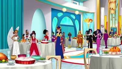 (ALL CHATTERING EXCITEDLY) - DC Super Hero Girls: Intergalactic Games