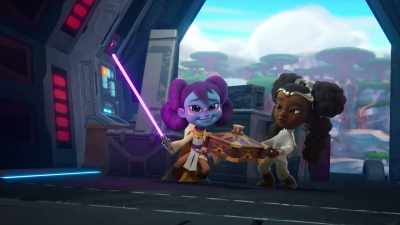-[all cheering]
-All right! - Star Wars: Young Jedi Adventures