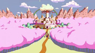 [ ALL CHEERING ]
>> [ SCREECHES ] - Adventure Time