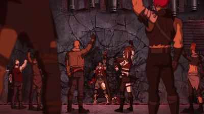 [all cheering] Kano! Kano! Kano! - Mortal Kombat Legends: Snow Blind