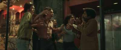 - [all cheering]
- No, be cool, be cool. Be cool. Be cool. - Daisy Jones & the Six