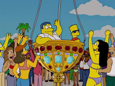 (ALL CHEERING) - The Simpsons