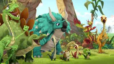 (all cheering) - Gigantosaurus