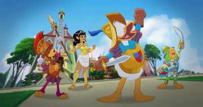 (all cheering) - Legend of the Three Caballeros