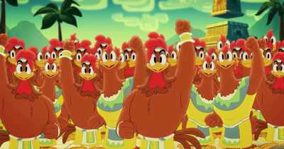 (all cheering) - Legend of the Three Caballeros