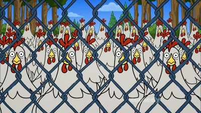 [all clucking] - Corner Gas Animated