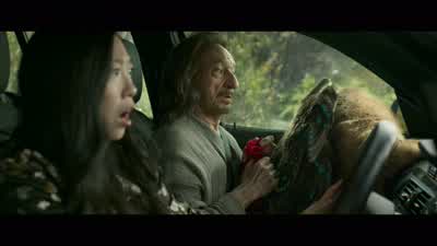 Morris says, "Great job, everyone." Now, all we have to do is go through that waterfall, and we're pretty much there. - Shang Chi and the Legend of the Ten Rings