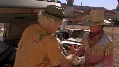 All you have to do is drive the time vehicle - Back to the Future Part III