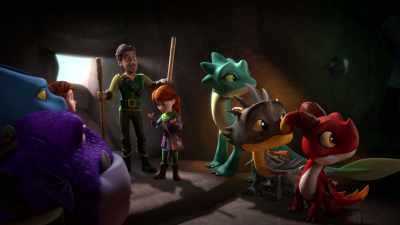 -[all] Huh?
-[speaking in Spanish] - Dragons: Rescue Riders: Hunt for the Golden Dragon