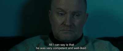 All I can say is that
he was very competent and well-liked. - The Marco Effect