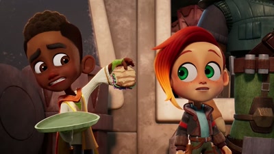 All I found is this half-eaten sandwich. - Star Wars: Young Jedi Adventures