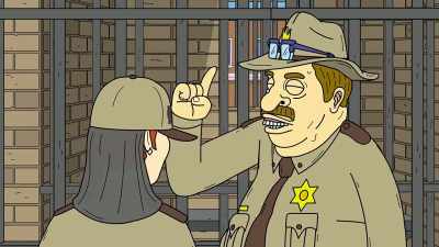 All I gotta do is throw the gun
around the corner - Momma Named Me Sheriff