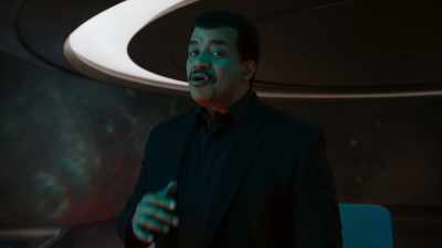 All I know is,
never underestimate
the escape artist. - Cosmos: Possible Worlds