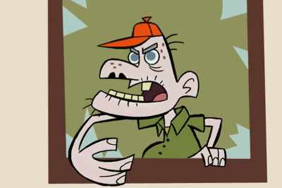 - ALL: Just throw the ball back,
you crotchety old-- - Never! - Johnny Test