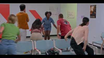 (ALL LAUGH AND CHEER) - Bump