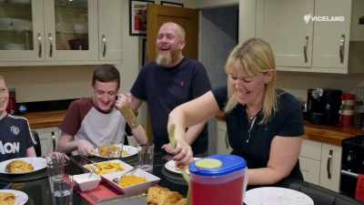 (ALL LAUGH) - Stacey Dooley Sleeps Over