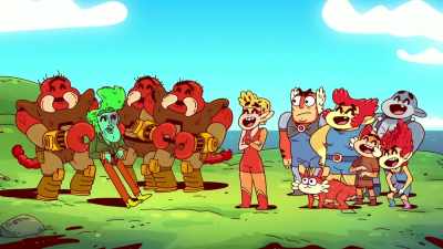 -[all laugh]
-Wait-- What? No! - ThunderCats Roar