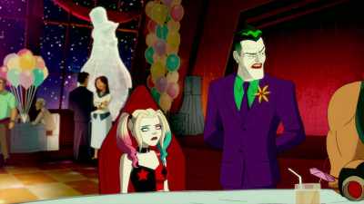 [all laughing nervously] - Harley Quinn
