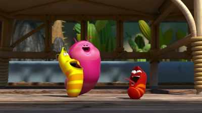 [all laughing] - Larva Family