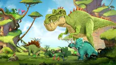 (all laughing) - Gigantosaurus