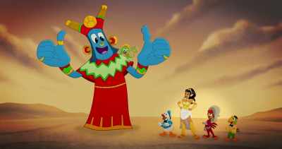 (all laughing) - Legend of the Three Caballeros