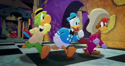 (all laughing) - Legend of the Three Caballeros
