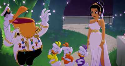 (all laughing) - Legend of the Three Caballeros