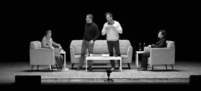 [all laughing] - SmartLess: On the Road