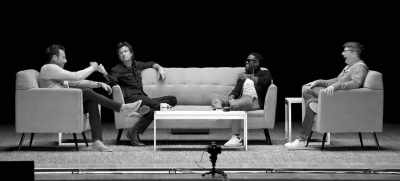 [all laughing] - SmartLess: On the Road