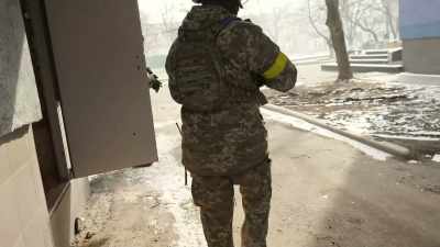 All night,
we hid inside the hospital, - 20 Days in Mariupol