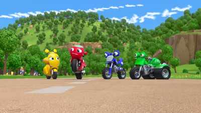 - All for one,
and bikes for all! - Ricky Zoom
