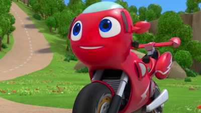 - All for one and bikes for all,
Officer Bunker. - Ricky Zoom