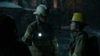 All over the house.
Please get my son out. Please. - Fire Country