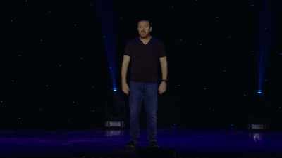 All over the place!
Shot put and pole vault. - Ricky Gervais: Humanity
