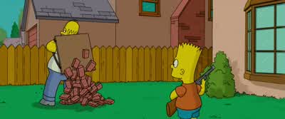 All right, boy, time for the ultimate dare. - The Simpsons Movie