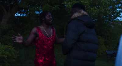 All right. Bro. I'm calm, man. - Pretty Red Dress