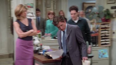 All right. (CLEARS THROAT)
Heads up, lady-killer. - Spin City