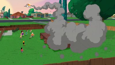 All right, everyone. Make sure your
tray tables are stowed - Phineas and Ferb