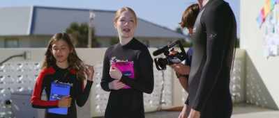 All right. Go give Shannon
a hand with Hemmingway - Bernie the Dolphin 2