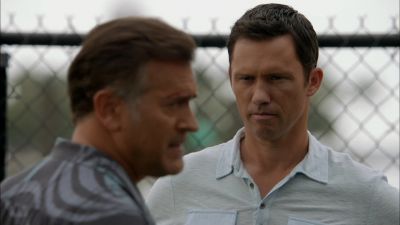 ALL RIGHT, GOOD.
WE SHOULD GET GOING. - Burn Notice