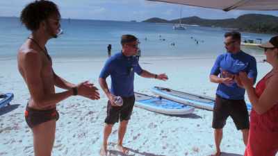 All right, we have paddleboards,
snorkel gear, cold drinks... - Below Deck Down Under