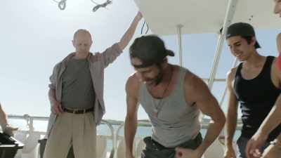 -All right, here, give me that.
-What's that? - 5 Headed Shark Attack