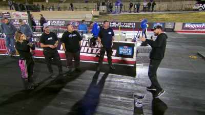 All right, here we go. Team
Attack semifinals drivers' meeting - Street Outlaws No Prep Kings Team Attack
